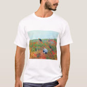 Blume auf einem Feld auswählen, Mary Cassatt T-Shirt (Vorderseite)
