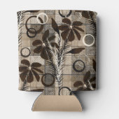 Blume auf einem Schachbrettboden in einem rustikal Dosenkühler (Rückseite)