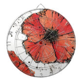 Blume auf einem weißen Hintergrund Dartscheibe (vorne)