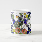 Blume auf einem Zaun Jumbo-Tasse (Vorderseite)