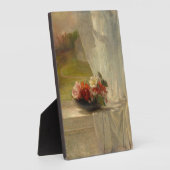 Blume auf einer Fensterkante von John La Farge Fotoplatte (Seite)