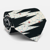 Blume auf einer Footpath-Krawatte: Kunst trifft El Krawatte (Gerollt)