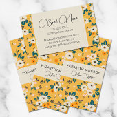 Blume auf Goldsalon-Haarstylist-Makeup Visitenkarte