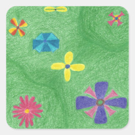 Blume auf Grassy Hills Stickers
