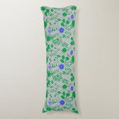 Blume auf grün.01.b FNG01A.LGrey BG Seitenschläferkissen (Vorderseite Vertikal)