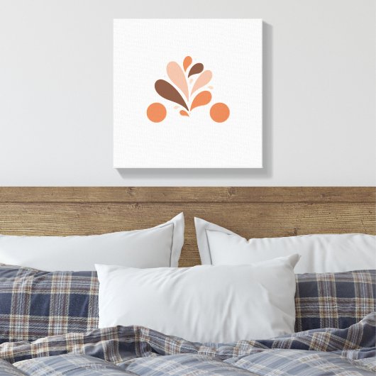Blume auf Leinwand (Insitu (Schlafzimmer))