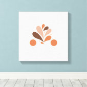 Blume auf Leinwand (Insitu (Holzboden))