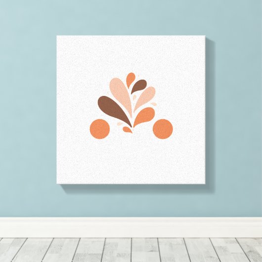 Blume auf Leinwand (Insitu (Holzboden))