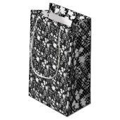 Blume auf net 01.bx4 Black BG Kleine Geschenktüte (Rückseite Schrägansicht)