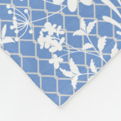 Blume auf net 01.bx4 Lblue BG Fleecedecke (Ecke)