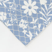 Blume auf net 01.bx4 Lblue BG Fleecedecke (Ecke)