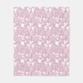 Blume auf net 01.bx4 Lpink BG Fleecedecke (Vorderseite)