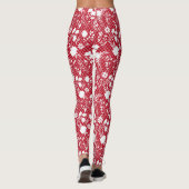 Blume auf net 01.bx4 Red BG Leggings (Rückseite)