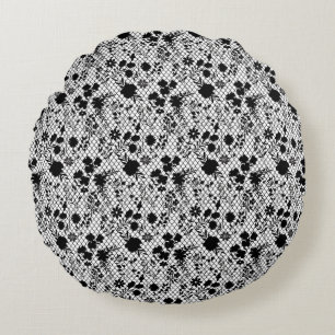Blume auf net 01.wx4 White BG Rundes Kissen