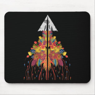 Blume auf Pfeilspitzen, ohne Frauen zu sammeln Mousepad