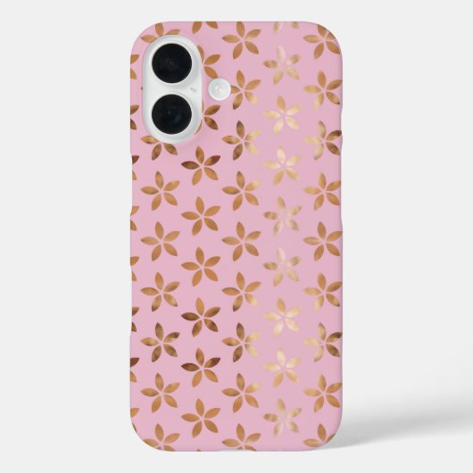 Blume auf Rosa Case-Mate iPhone Hülle (Rückseite)