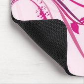 Blume auf Rosa - Mousepad (Ecke)