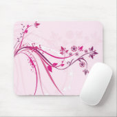 Blume auf Rosa - Mousepad (Mit Mouse)