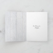 Blume auf Rotpolka Dotbow Vielen Dank Karte (Innenseite)