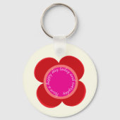 Blume auf schlüsselanhänger (Vorderseite)