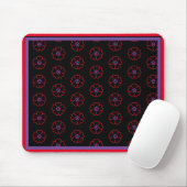 Blume auf schwarzem Hintergrund, individuell perso Mousepad (Mit Mouse)