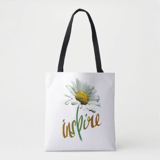 Blume auf Taschentasche Tasche (Vorderseite)