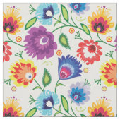 Blume auf Weiß Stoff (Nahaufnahme)