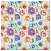 Blume auf Weiß Stoff (Muster)