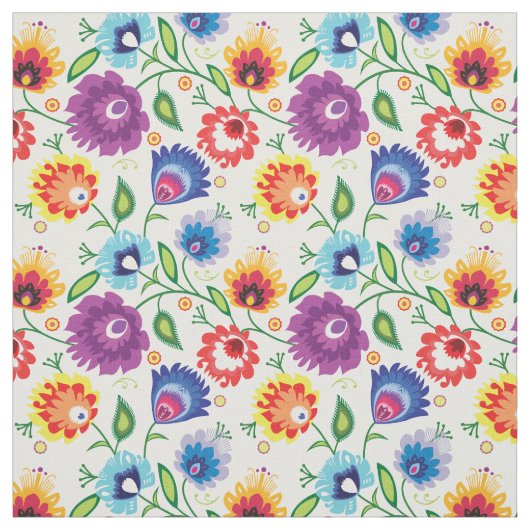 Blume auf Weiß Stoff (Muster)