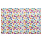 Blume auf Weiß Stoff (Fat Quarter (45,7 x 55,9 cm))