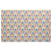 Blume auf Weiß Stoff (Fat Quarter (45,7 x 55,9 cm))