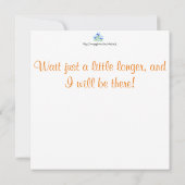 Blume auf weißer Flachkarte (Rückseite)