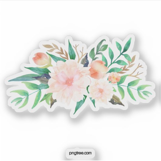 Blume Aufkleber (Vorderseite)