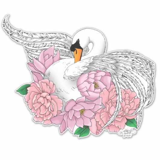 Blume Aufkleber (Vorderseite)