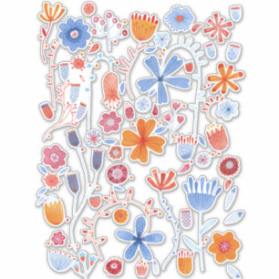 Blume Aufkleber