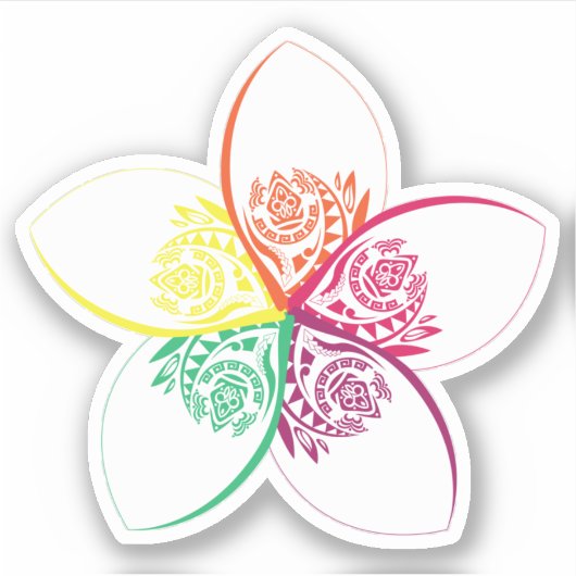 Blume Aufkleber (Vorderseite)