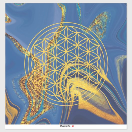 Blume Aufkleber (Blatt)