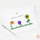 Blume-Aufkleber Rechteckiger Aufkleber (Umschlag)