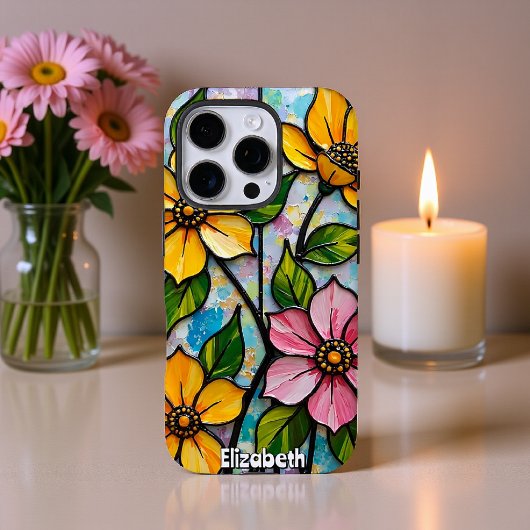 Blume aus belebtem Glas Case-Mate iPhone Hülle