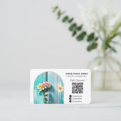 *~* Blume aus betörtem Holz Pastel AP49 Visitenkarte (Stehend Vorderseite)