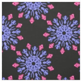Blume aus blauem und rotem Neon Stoff (Muster)