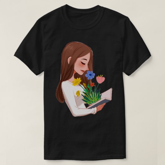 Blume aus Buch 84 T-Shirt (Design vorne)