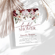 Blume aus Burgund Rosa, Blumenmotiv, Brautparty