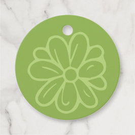 Blume aus dem Garten Grün Geschenkanhänger