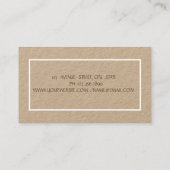 Blume aus dem Kuchenmischer, Backwaren aus Button Visitenkarte (Rückseite)