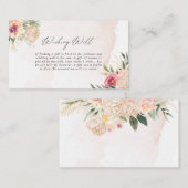 Blume aus dem Peony and Gold Foil, die gut wollen Begleitkarte (Vorne/Hinten)