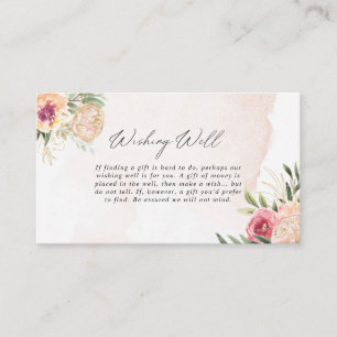 Blume aus dem Peony and Gold Foil, die gut wollen Begleitkarte