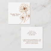 Blume aus dem Wind-Blown Quadratische Visitenkarte (Vorne/Hinten)