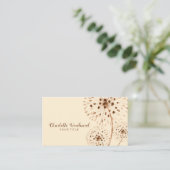 Blume aus dem Wind-Blown Visitenkarte (Stehend Vorderseite)