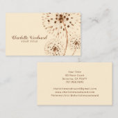 Blume aus dem Wind-Blown Visitenkarte (Vorne/Hinten)